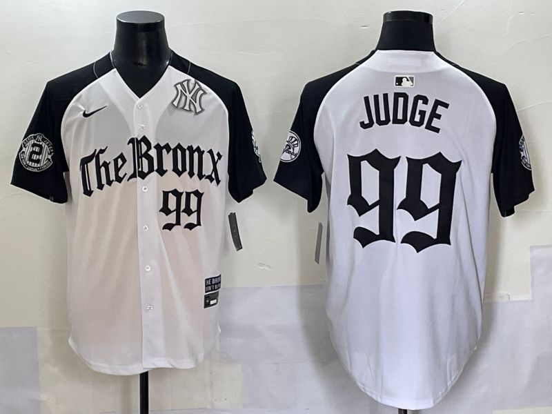 Men 2025 New York Yankees #99 Judge White black Five generations Joint Name Nike MLB Jersey style 55->new york yankees->MLB Jersey